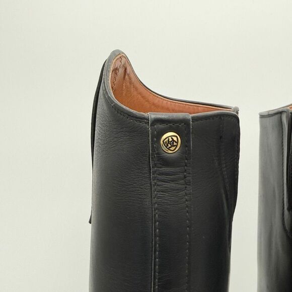 Ariat Heritage Contour Black Leather Field Tall Riding Boots Medium Height Regul main image 9